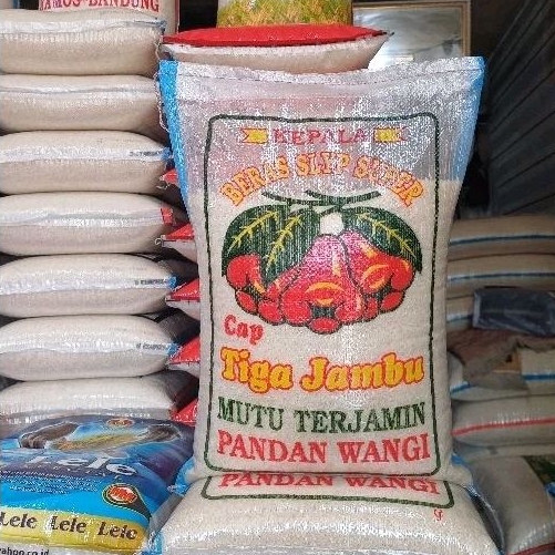 

beras tiga jambu pandan wangi 10kg asli