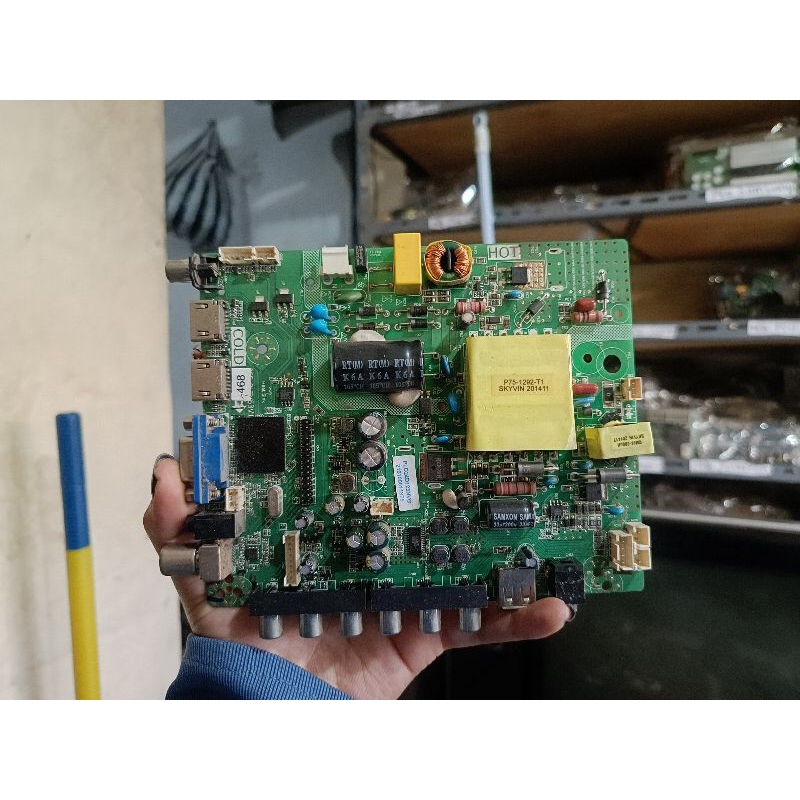 mainboard mb mesin tv led psu tv led polytron pld24d123nvg