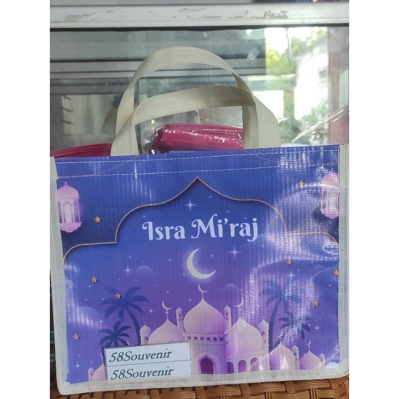 

cod Tas Souvenir jajan Snack pengajian tas isra mi'raj tas mika tas mewah P25Cm T20Cm L13Cm