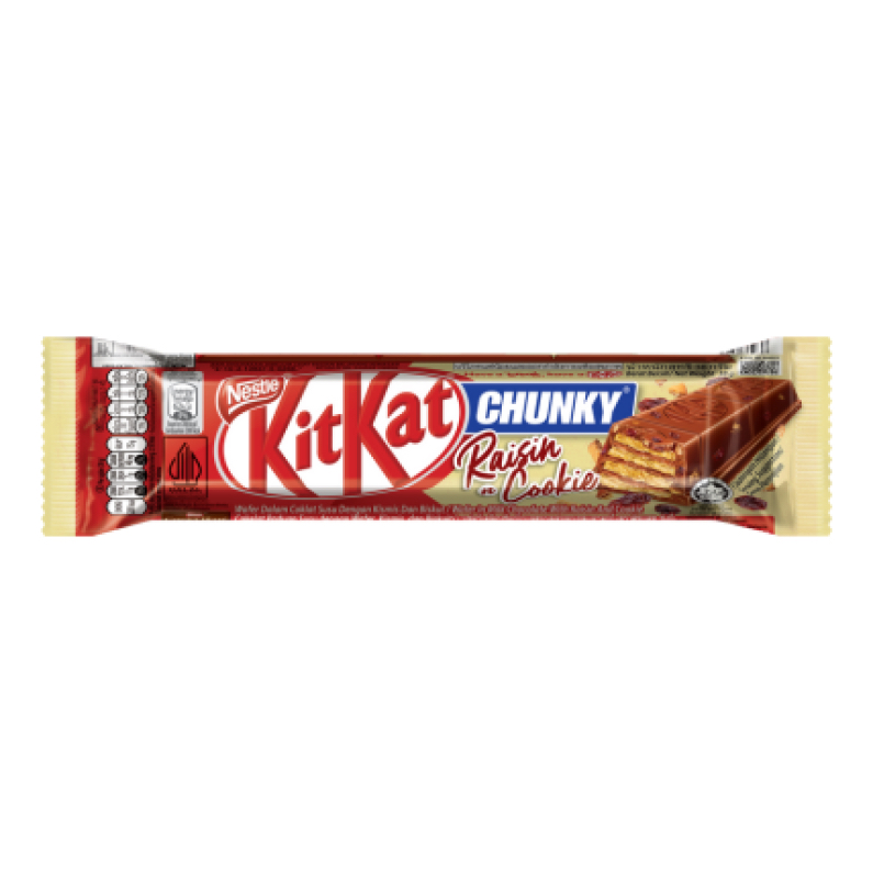 

Kitkat chunky raisin and cookie 38 gram