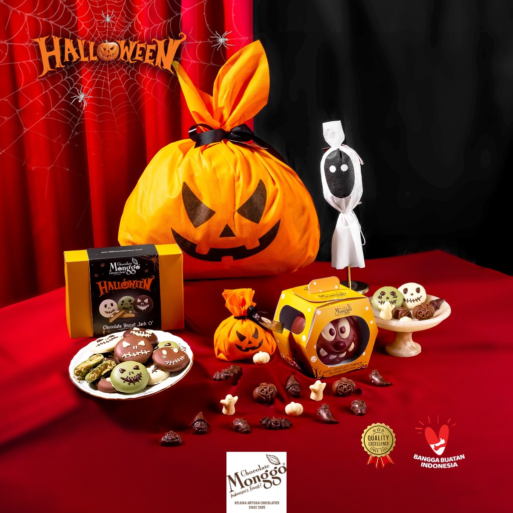 

Chocolate Monggo | Halloween Scary Chocolate Hampers 480g | Hadiah Parcel Coklat Hantu