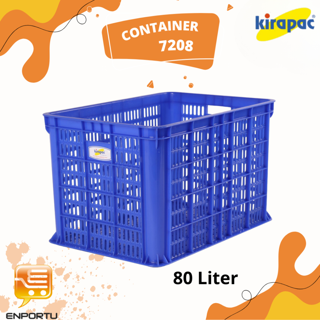 Kirapac Industrial Container 7208 - Keranjang kontainer 80 Liter