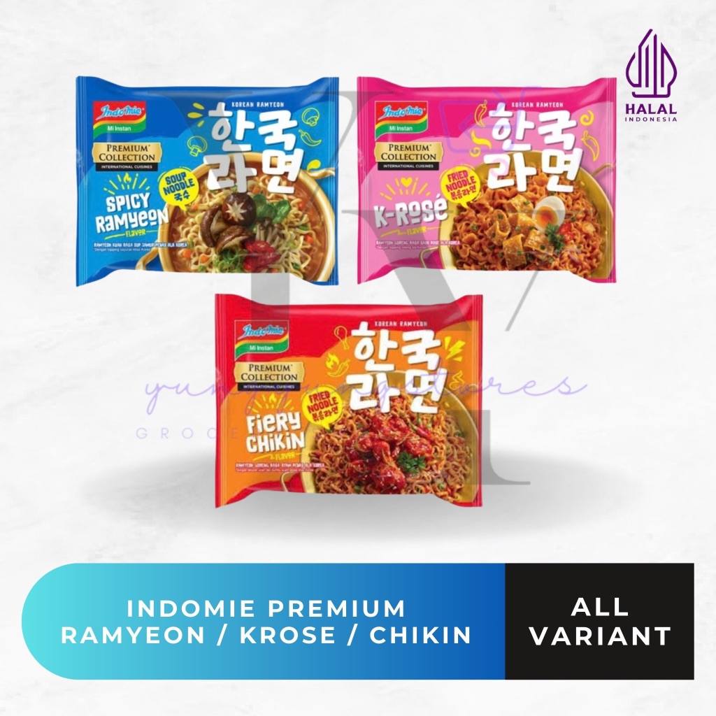 

Indomie Korean Premium Collection Spicy Ramyeon / Fiery Chikin / K-Rose