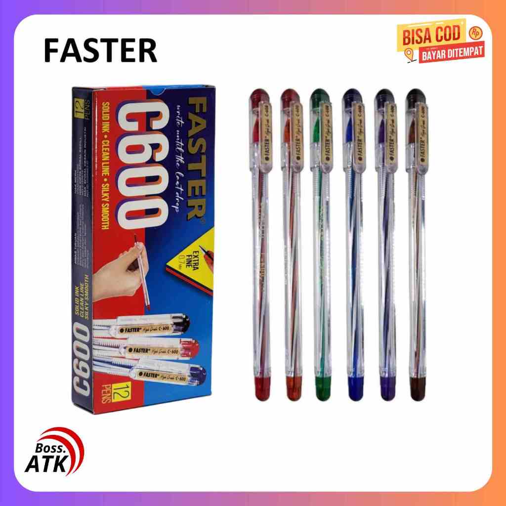 

Pulpen Faster C600 Bolpoin Fater Harga 1 Pcs