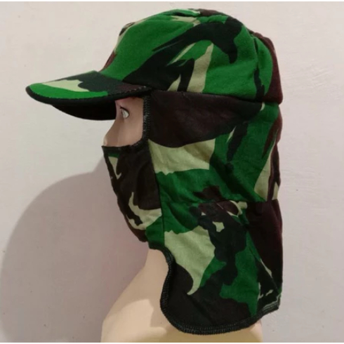 Topi Pancing Jepang Masker Motif Army Loreng | TOPI JEPANG / TOPI MANCING / TOPI MASKER JEPANG / TOP