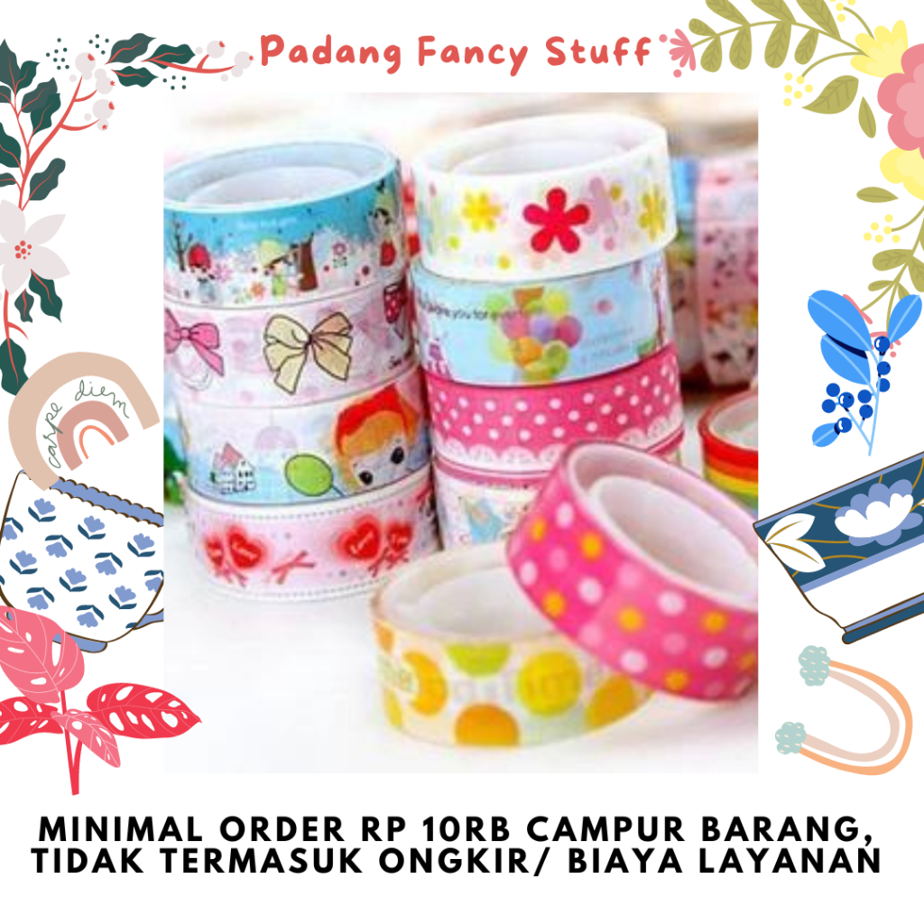 

PFS - 079 Isolasi Selotip Washi Masking Tape Motif Lucu