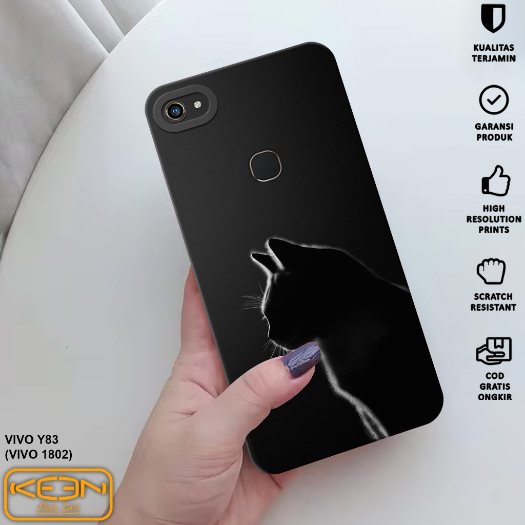 Case Hp Vivo Y83 - Casing Hp Vivo Y83 Motif Kucing - Case Procamera - Softcase Hp Vivo Y83 - Silikon
