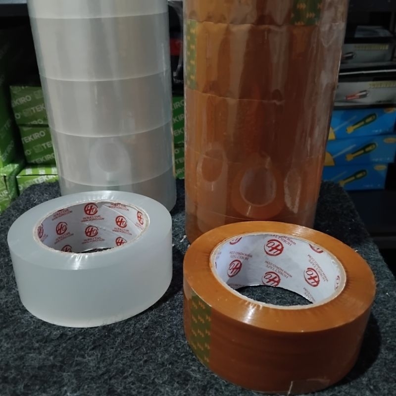 

Horici | Lakban OPP Isolasi Tape 45mm x 200Yard | Lakban Bening | Lakban Coklat