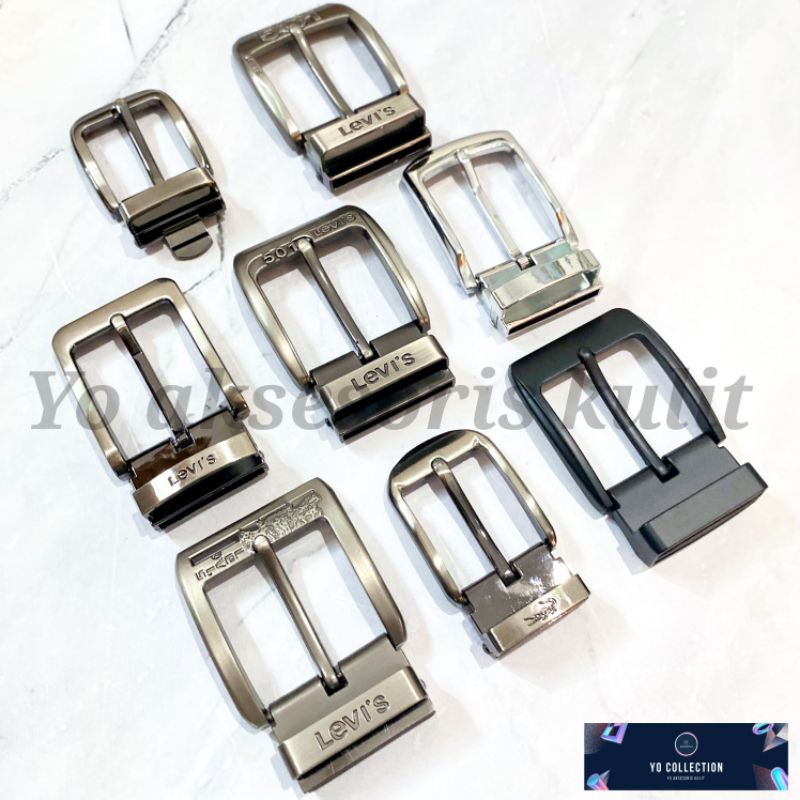 Feb428 kepala ikat pinggang jepit / kepala gesper jepit / kepala sabuk jepit