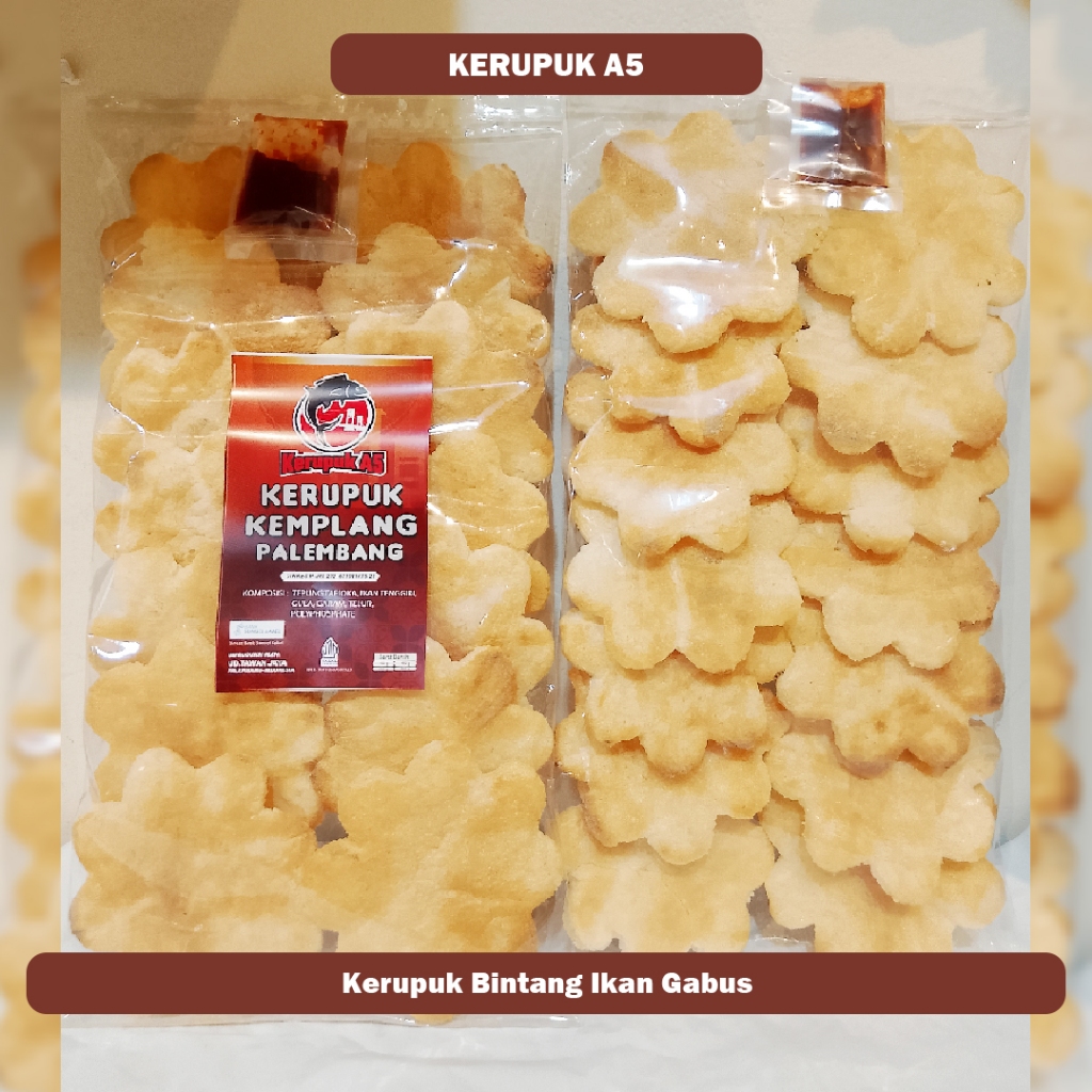 

Kerupuk / Kemplang Bintang Ikan Gabus