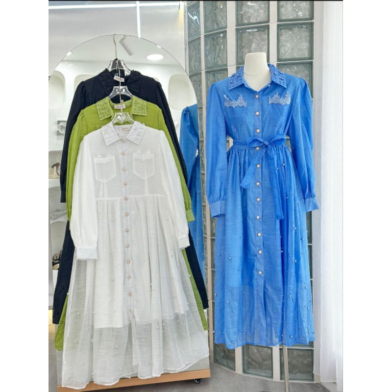 Safron maxi, dress vivorie premium, gamis bkk, gamis mewah