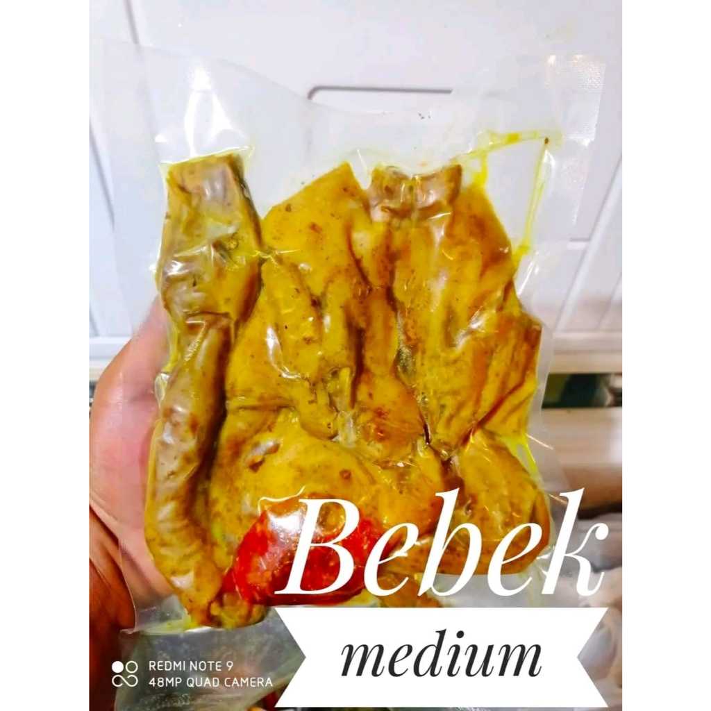 

Bebek medium 1 ekor frozen ungkep bumbu kuning berat 650++