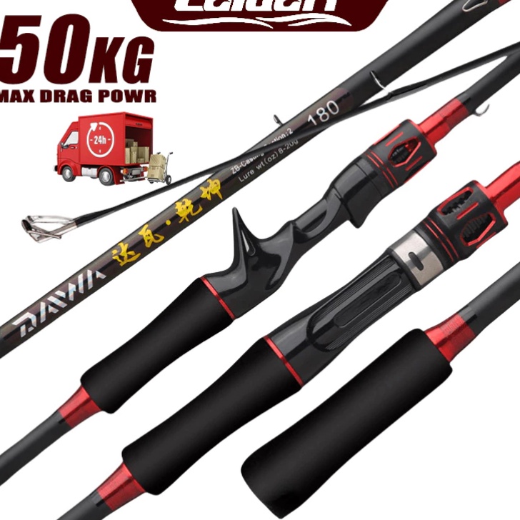 COD Caldari 1m 21m 24 m joran pancing caon asli 3kg pancing lengkap pancing bc 1 set murah dan casti