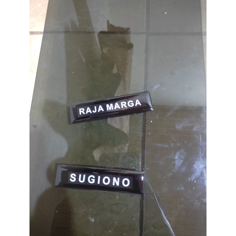 

Nametag Nama Dada Papan Nama ASN terbaru Glow in the dark