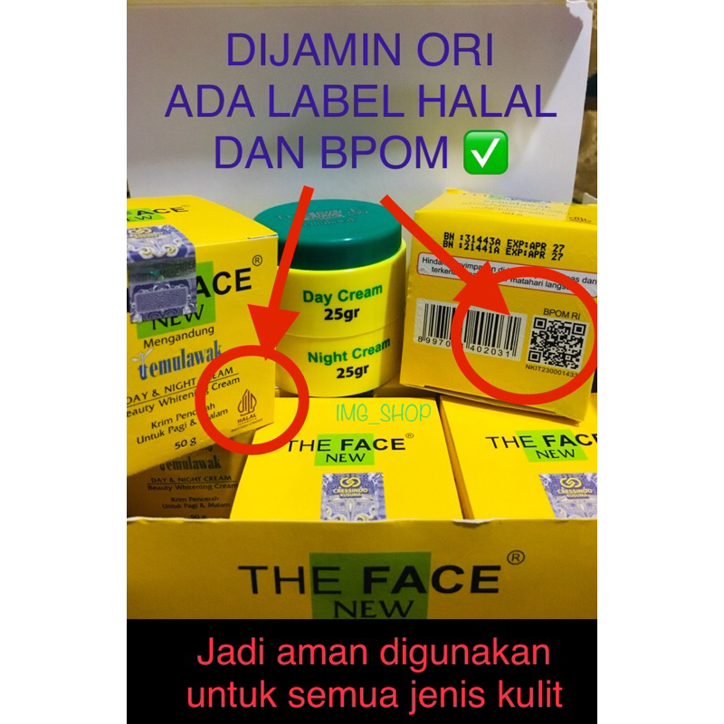 CREAM TEMULAWAK ASLI / TEMULAWAK CREAM PENCERAH UNTUK PAGI DAN MALAM SUDAH BPOM DAN HALAL