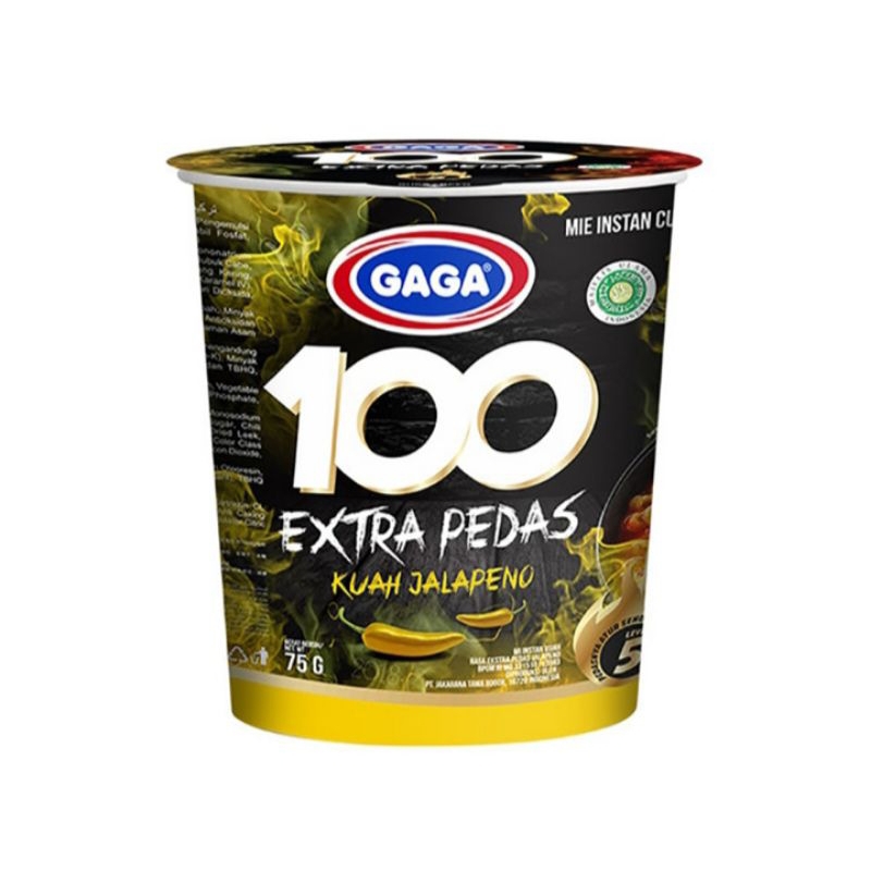 

Gaga 100 Extra Pedas Mie Instan Cup Kuah Jalapeno 75 gram