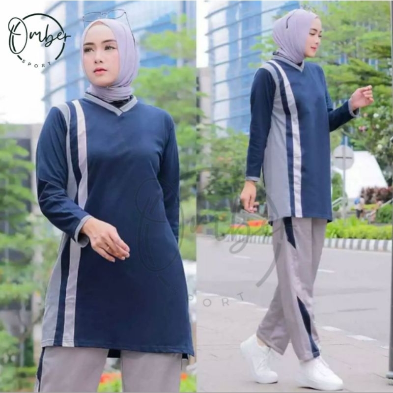 READY  SERAGAM BAJU OLAHRAGA WANITA MUSLIMAH/STELAN BAJU OLAHRAGA WANITA ￼1 SET STELAN OLAHRAGA MUSL