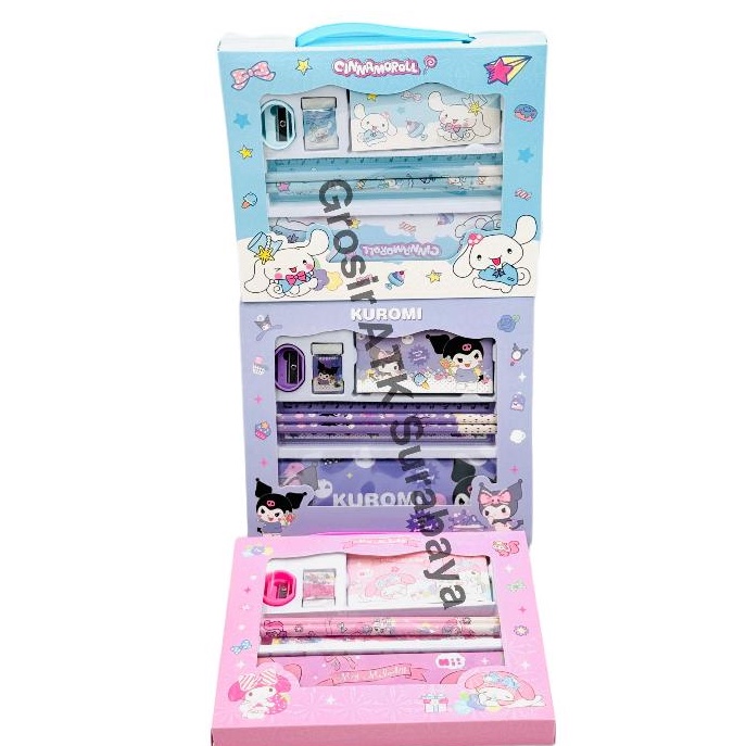 

Promo Istimewa Paket Alat Tulis Study Set Stationery Set Kotak Pensil Sanrio My Melody Cinnamorol Kuromi 3