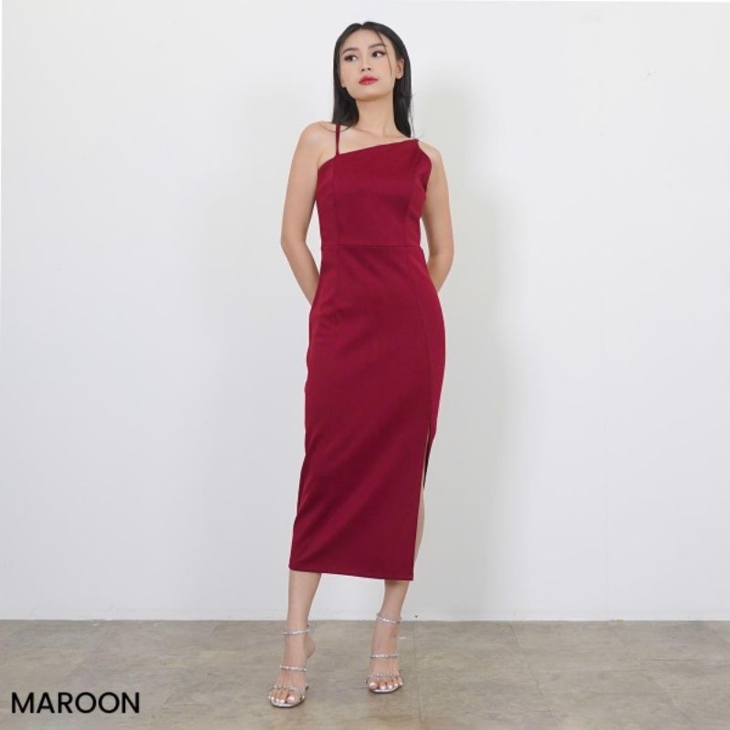 Baju Kondangan/ gaun pesta kondangan/ baju pesta Long Dress/.gaun lux/ baju pesta natal/ gaun off sh