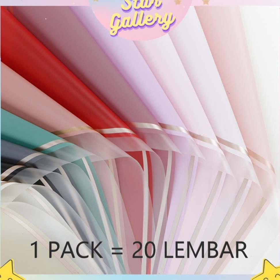 

Penjualan Favorit 1 PACK 2 LEMBAR Kertas Bunga Buket Transparan List Gold Flower Wrapping Kertas Flower Wrapping Paper KB613