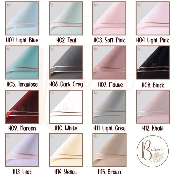 

Penjualan Meriah 2 LEMBAR Kertas Bunga Cellophane List Gold Flower Wrapping Paper List Emas Gold Line Kertas Buket Bunga H Grosir