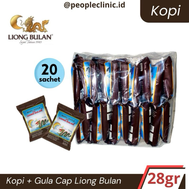 

KOPI LIONG PLUS GULA 1 PACK ISI 20 SACHET KHAS BOGOR