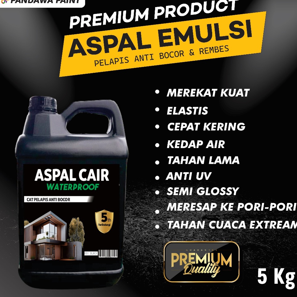 ASPAL CAIR ANTI BOCOR DAN REMBES 5 KG