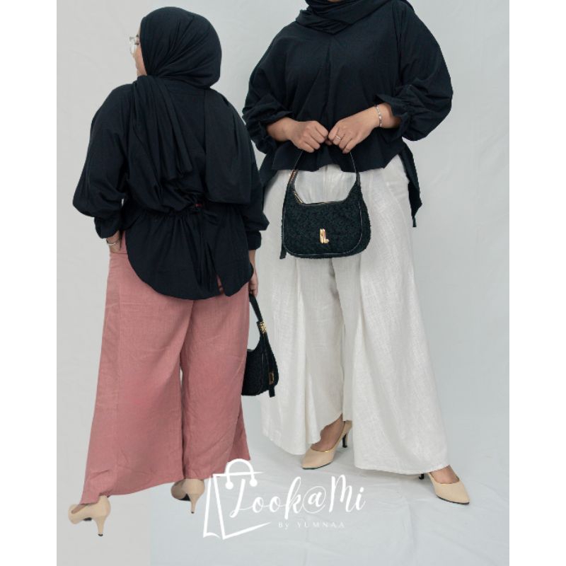 LOOK@MI | Diva Kulot Pants | Celana Kulot Wanita Katun Linen Import