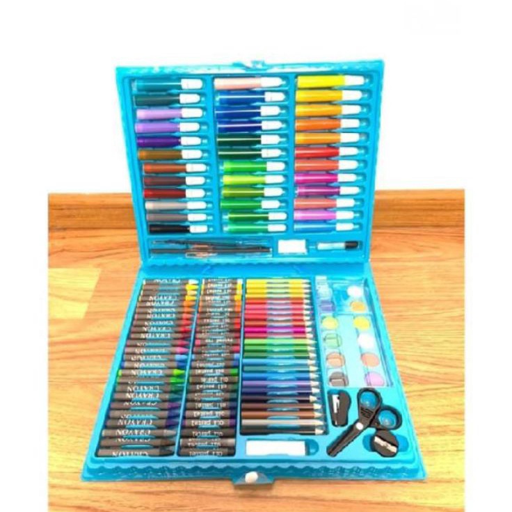 

Grosir Terbaru Perlengkapan menggambar Krayon Anak Set Koper 15 in Crayon Full Alat Melukis Mewarnai Set