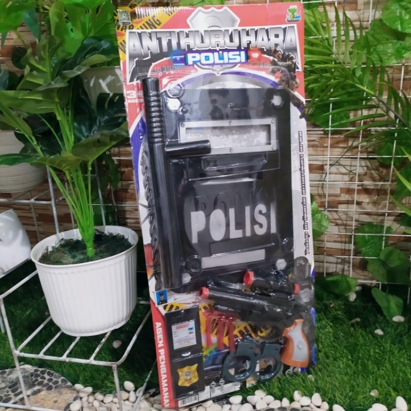 mainan set anak tameng polisi edukatif - mainan set tameng polisi anak edukasi