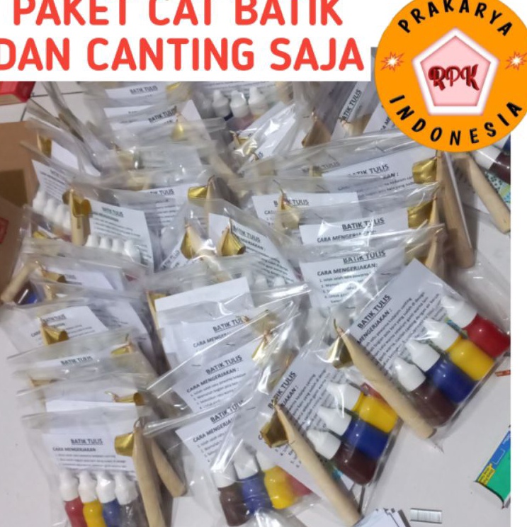 

Paket Istimewa paket cat Lukis batik dan canting saja