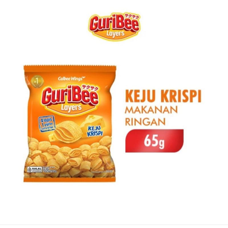 

GURIBEE SNACK RASA KEJU KRISPI 65GR