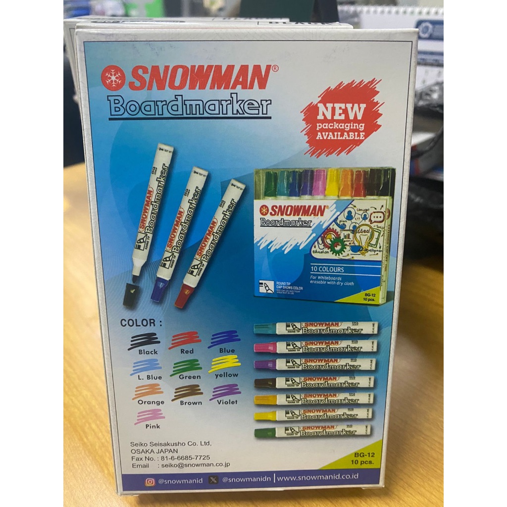 

Spidol Whiteboard Snowman Model: Spidol BG-12 (Model: Spidol BG-12)