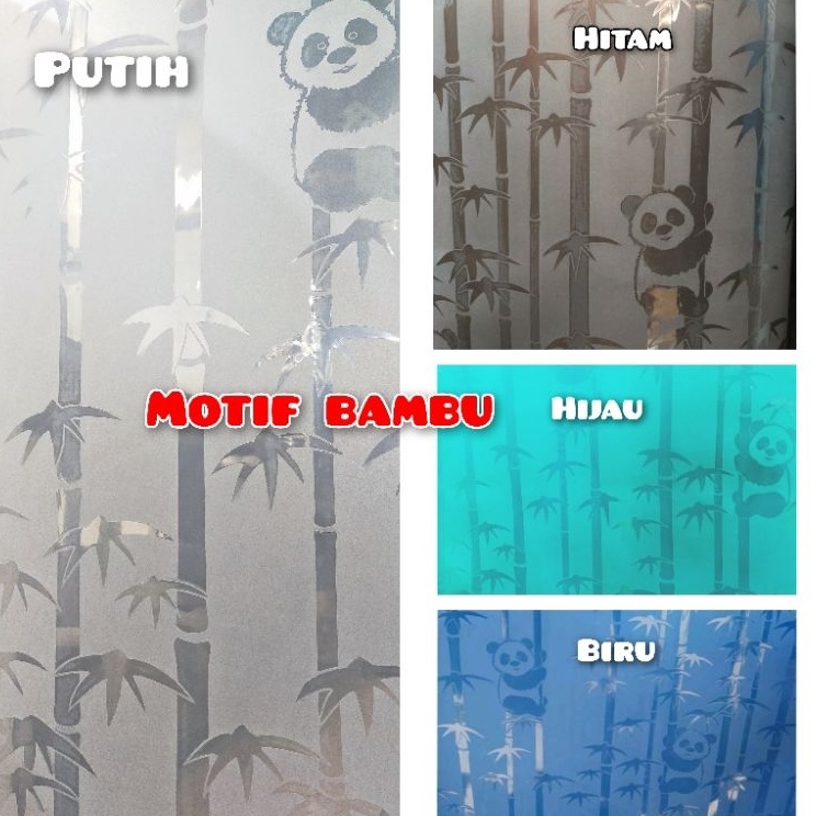 Fiber pagar plastik penutup pagar motif Bambu Lite