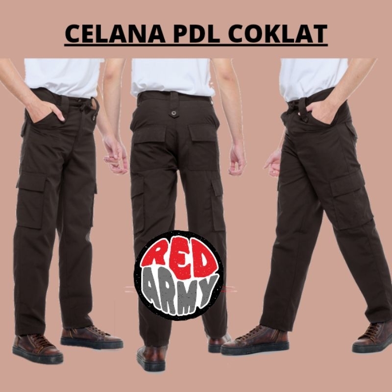 FUNNY Celana PDH Satpam , Celana PDH Satpam Coklat, Celana PDH Satpam Terbaru Coklat, Celana PDH