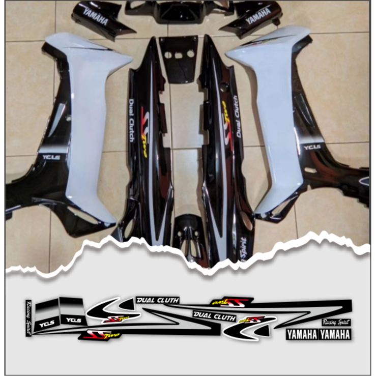 STRIPING FIZR SS TWO FIZ R SS TWO HITAM PUTIH MURAH