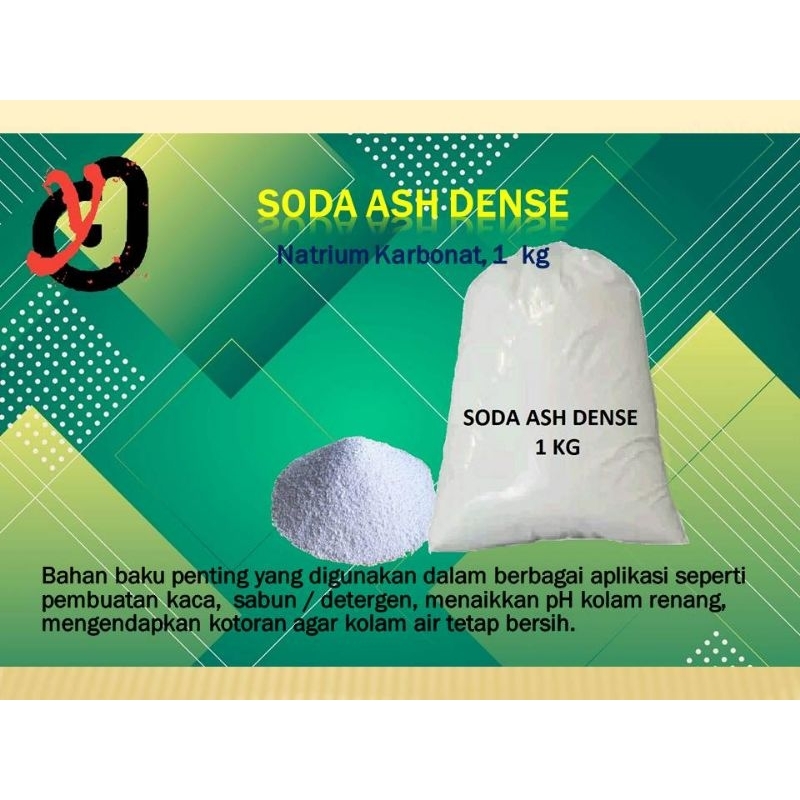 

Soda Ash Dense / Natrium Karbonat, 1 KG & 500 GR