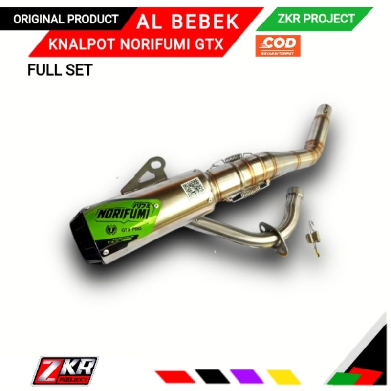 Knalpot norifumi gtx Knalpot racing NORIFUMI GTX Jupiter z. Vega r. Smash.DLL