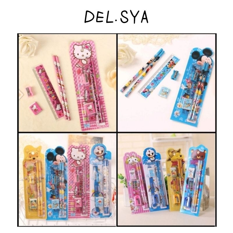 

Paket Set Alat Tulis Karakter Lucu Animasi
