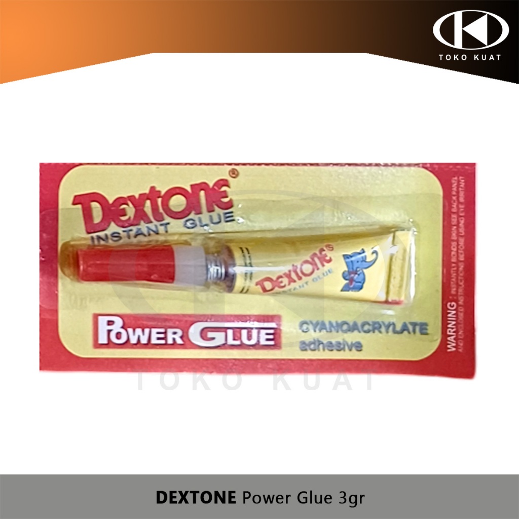 

Power Glue 3gr DEXTONE Lem Tetes Instant Cyanoacrylate Adhesive