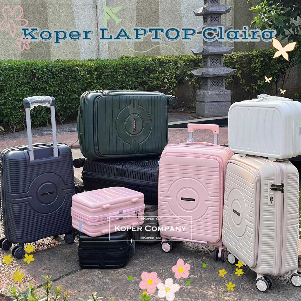 PARKSON Claira Koper Laptop / Koper 20 inch Kabin / Koper zipper anti theft / Koper Travel Fashion K