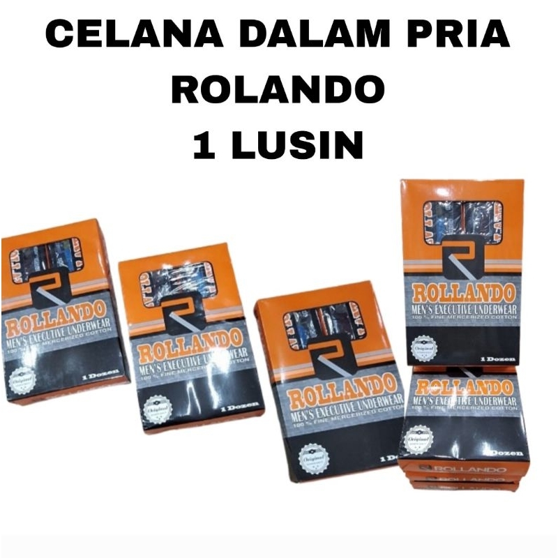 (1 Lusin) Celana Dalam Pria Rollando/CD Pria Rollando 1 Lusin/CD Pria Rollando