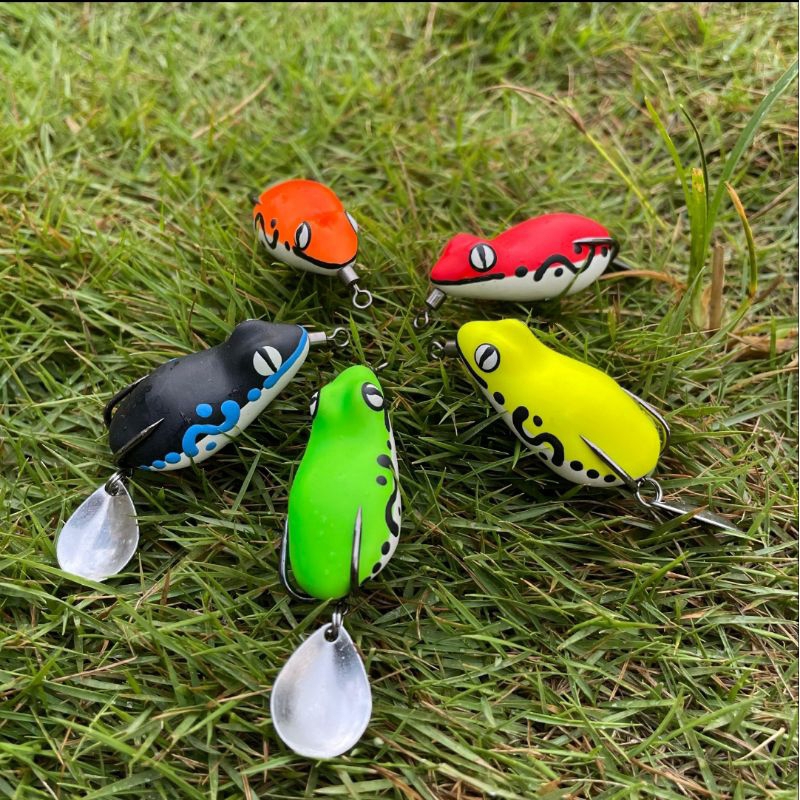 Soft frog 3,6cm umpan mancing casting lure hand made