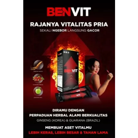 BENVIT MINUMAN VITALITAS PRIA KUAT & GAIRAH TAHAN LAMA AMPUH