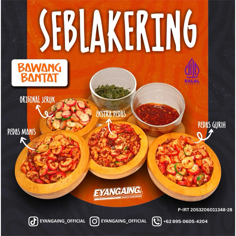 

Seblak kerupuk murah bawang bantet/ pedas daun jeruk/manis asin/original