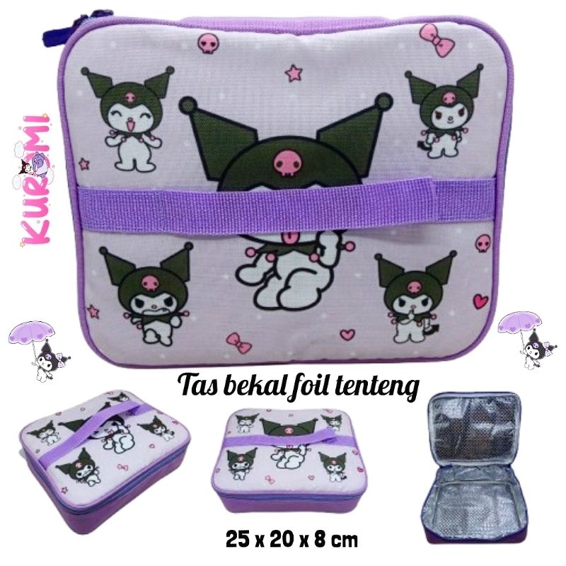 tas bekal foil kuromi tenteng