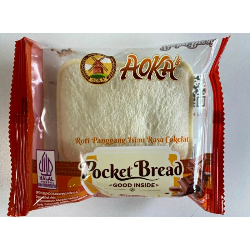 

roti aoka pocket bread cokelat