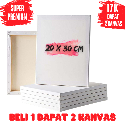 

Kanvas Lukis 20x30 CM Beli 1 Dapat 2 Kanvas Serbaguna Bingkai Spanram Untuk Melukis & Menggambar