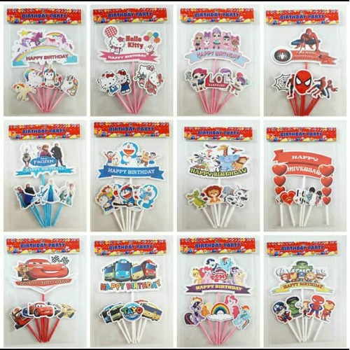 

(harvest) Cake topper lolipop karakter