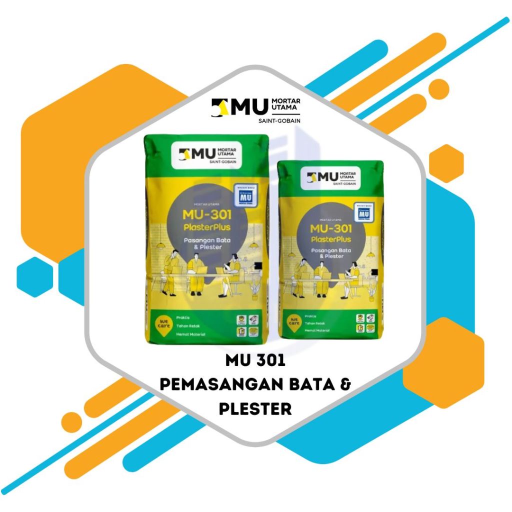 MORTAR MU 301 PLESTER & PASANG BATA 40KG